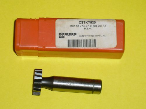 Woodruff Keyseat Cutter 7/8&#034; Diameter 1/4&#034; Width 1/2&#034; Shank Cobalt M42 NEW