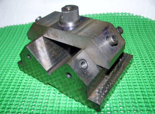 Machinist V Block Tool Fixture w/ Clamp. Milling, Drilling, Holder  (C-6 cond)