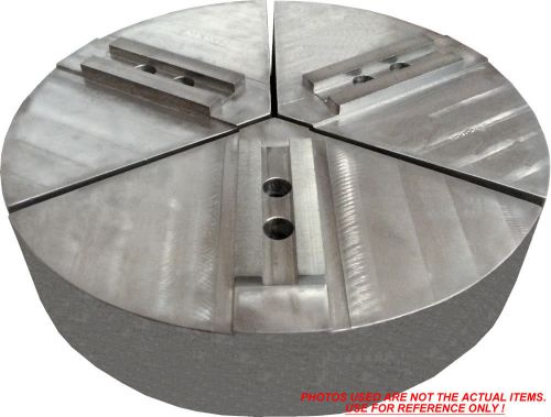 Aluminum Round Jaws 0.709 Groove, 18in DIA, 2.50in HT, Serr:1.5MMX60-B12 Chucks