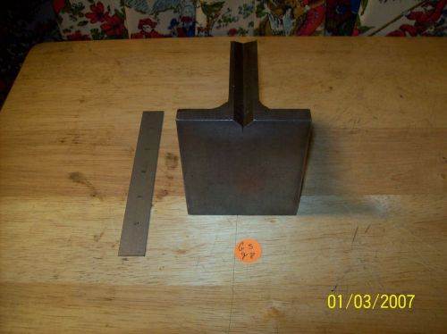 ANGLE PLATE W/ “V” Groove’s Cast Steel Hardened &amp; Ground V.G.C.+