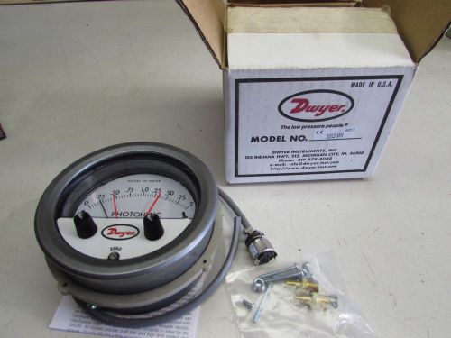 DWYER PHOTOHELIC PRESSURE SWITCH/GAUGE 3002MR 0-2&#034; 25PSI MAX NIB MAKE OFFER!!