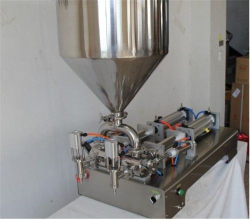 Automatic pneumatic liquid pasta filling double head100-1,000ml or 3oz-34oz for sale