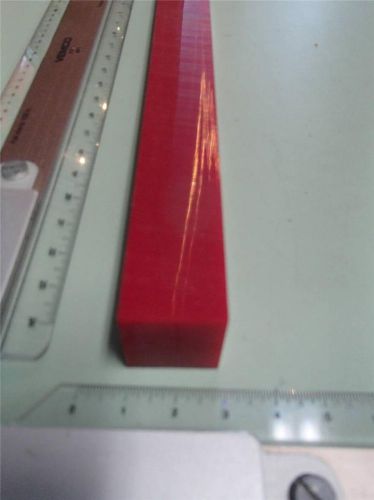 1&#034; x  1&#034; x 14&#034;  urethane / polyurethane 95 a red bar  p/n11133 for sale