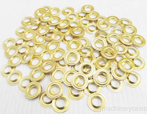 100 PIECE SET OF BRASS GROMMETS 3/4&#034; OD 5/16&#034; ID