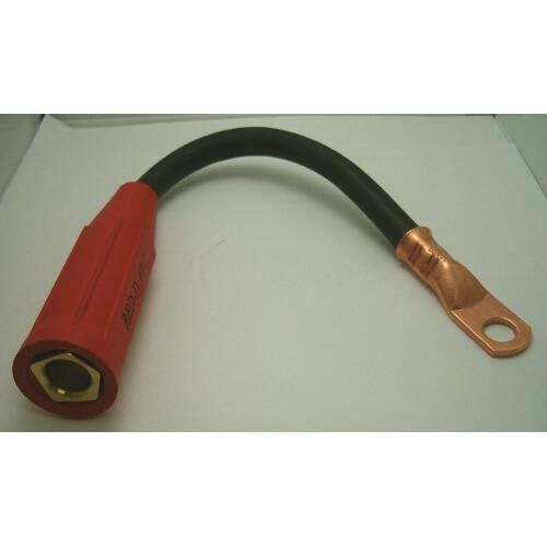 1/0 welding cable lead 1 foot long positive connnector for sale