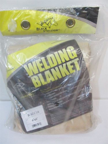 Black Stallion 18 oz Silica 6&#039; X 6&#039; Welding Blanket Tan Heavy Duty - B-SLC18-6X6