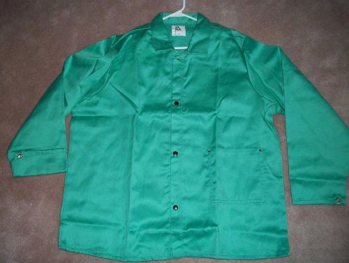 New steiner 10303 weldlite flame retardant green  welding jacket- size xl for sale