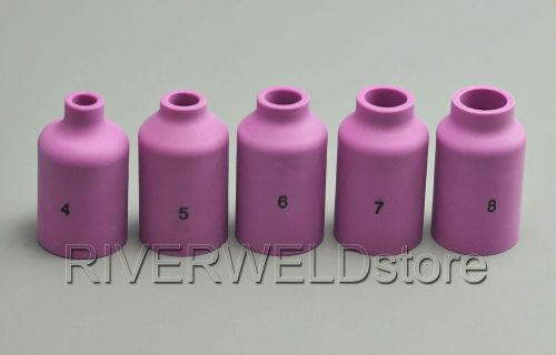 Tig kit gas lens alumina nozzles cups 54n14 15 16 17 18 fit wp 17 18 26 torch for sale