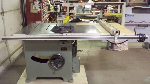 Tannewitz 1965, model u table saw, 52&#034; biesemeyer fence, overhead guard 5hp, 3ph for sale