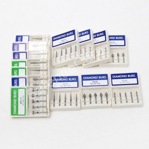 20boxes dental diamond burs for high speed handpiece medium fg 1.6m brand new for sale