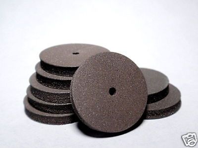 Dremel 425 rubber polishing wheels 240 grit hard dental jewelry 100 pc 7/8&#034; dia for sale