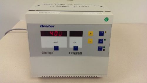 Baxter Heraeus Clinifuge Centrifuge D-37520 Osterode 3760 Rotor 75003538 Germany