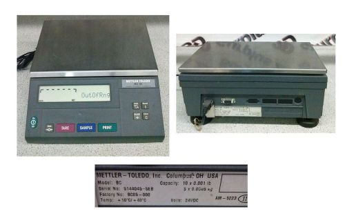 Mettler toledo bc 05 scale balance 10 x 0.0001 lb / 5 x 0.0005 kg for sale