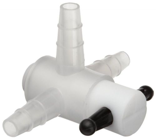 3-Way Polypropylene Stopcock w/PTFE Plug