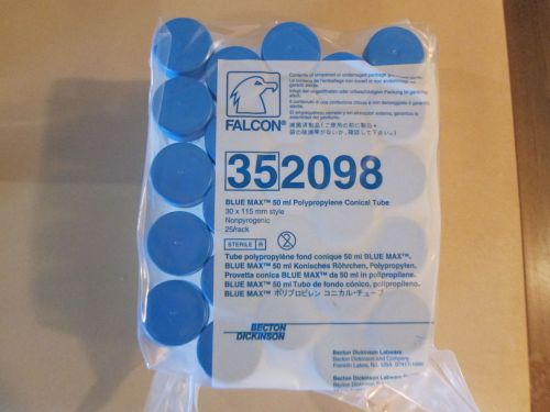 Falcon Blue Max Centrifuge Tubes, Polypropylene, Conical-Bottom. 50mL 352098