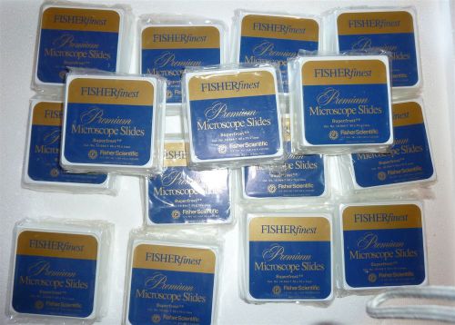 Fisherfinest 12-544-7 premium superfrost microscope slides 7 1/2  gross for sale