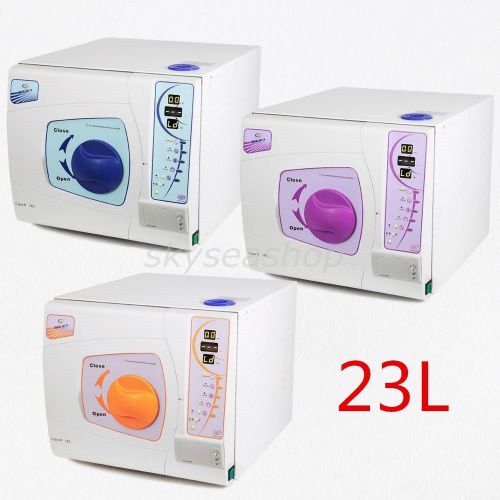 23L Autoclave Sterilizer Vacuum Steam Date Printing Dental Medical Disinfection