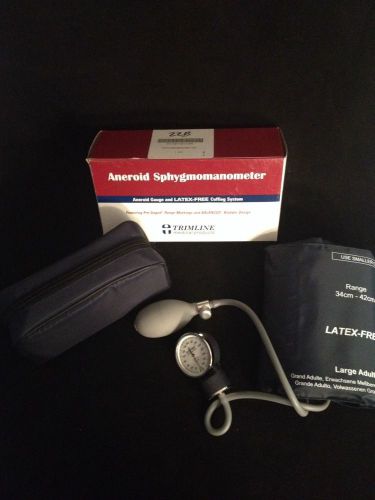 NEW TRIMLINE BAINBRIDGE Aneroid Sphygmomanometer With Case Large Adult 2102