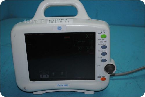 GE DASH 3000 MULTI-PARAMETER MONITOR / E.C.G. (ELECTROCARDIOGRAM / EKG) !