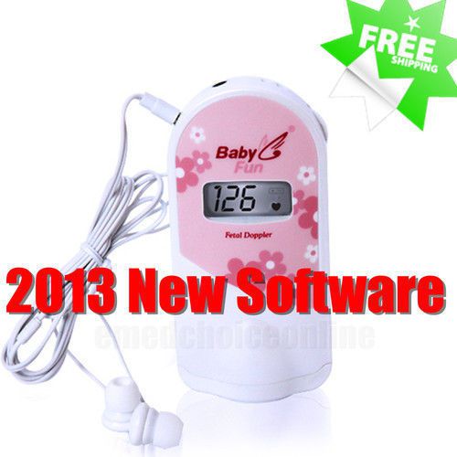 NEW Baby Fetal Doppler Heart Monitor + Gel + CE FDA Certified + Free Shipping CA