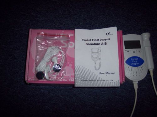 Sonoline B Fetal Heart Doppler - 3MHZ Pregnancy with 2 Bottles of Ultrasound Gel