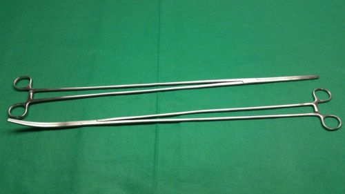 2 O.R PREMIUM GRADE PEAN ARTERY FORCEPS 24&#039;&#039; STR+CVD GERMAN STAINLESS STEEL