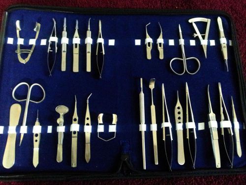 26 PC  BASIC OPHTHALMIC EYE MICRO SURGERY SURGICAL INSTRUMENTS SET KIT