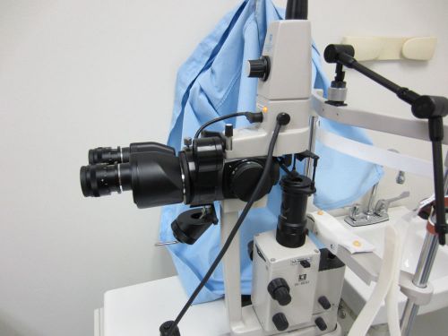 Nidek GYC-1000 Green 532nm Photocoagulator Laser w SL-1600 Slit Lamp