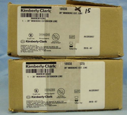 40 Kimberly Clark 20&#034; Minibore Ext Lines #18938