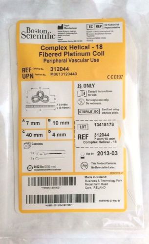 Boston Scientific Complex Helical-18 Fibered Platnium Coil 7mm x 10mm  312044