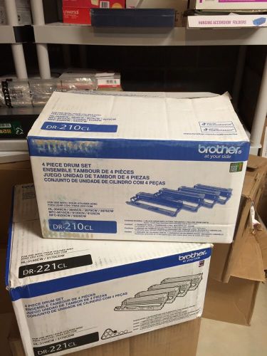 New OEM Genuine Brother DR-210CL YMCK Drum Units OPEN BOX