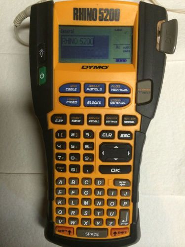 DYMO RHINO 5200 INDUSTRIAL LABEL PRINTER WORKS GREAT