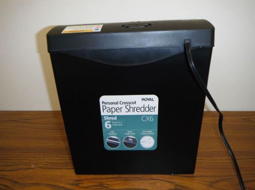 Royal Consumer Cross-Cut 6 Sheet Shredder