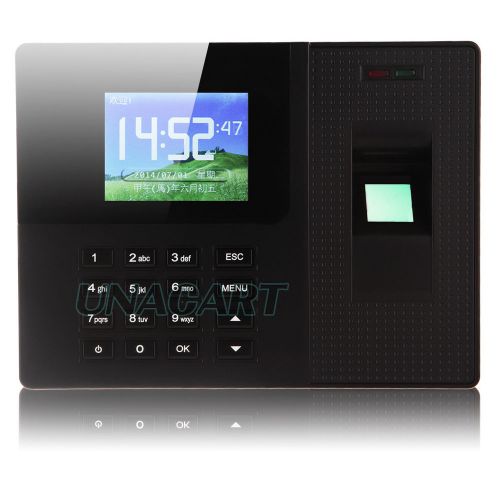 Fingerprint time attendance clock rfid card tcp/ip mini usb employee software for sale