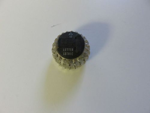 Printwheels Selectric ll (Letter Gothic 12 ENGLISH) IBM Used