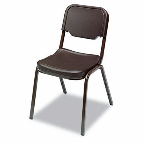 Iceberg rough n ready original stack chair, resin, espresso, 4/carton (ice64019) for sale