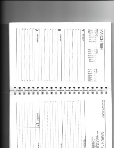 (1)1993-1994Weekly agenda-school year(2),1995 weekly agenda  red ,new not used