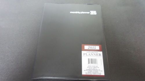 BRAND NEW 2015 PLANNER, BLACK, MONTHLY, FEATURES CONVERSIONS, ADDRESSES, ETC