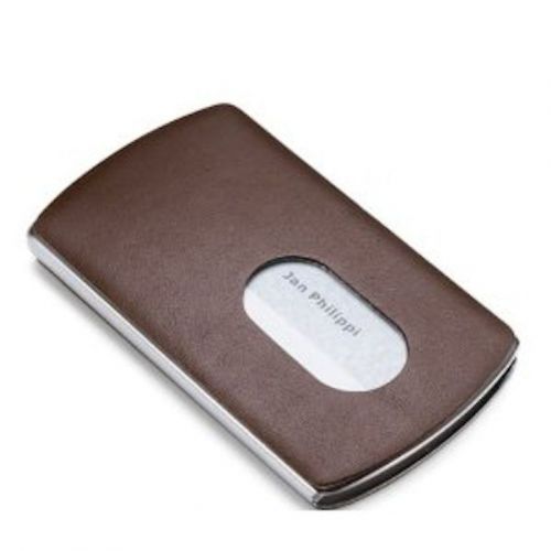 Philippi Nic Business Card Dispenser - Brown by Prestige Identity