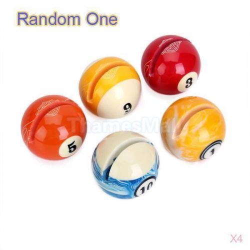 4x Random One Creative Billiards Ball Business Name Card Stand Photo Holder NEW