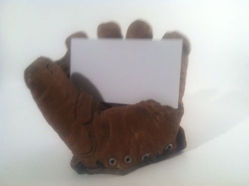 Ceramic Pottery Baseball Glove Business Card Holder Keypoint