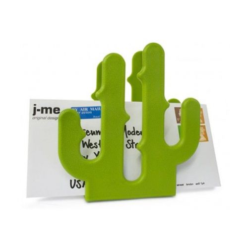 J-ME Cactus Letter Holder GREEN Home Office Desk Mail Letter Memo Note Organizer