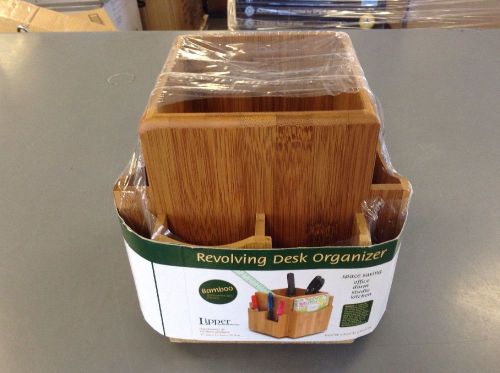 New- Lipper Bamboo Revloving Desk Organizer- FREE SHIPPING