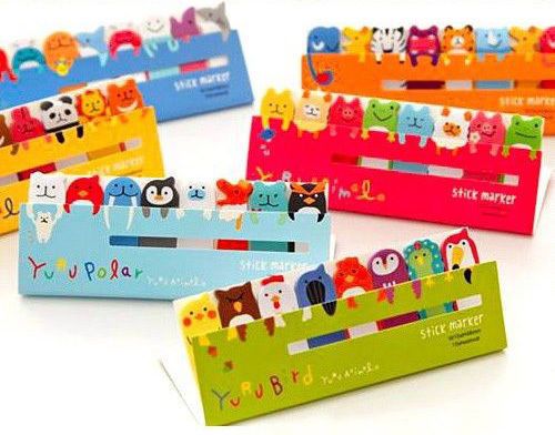 Funny Animals Sticker Post-It Bookmark Marker Memo Flags Index Tab Sticky Notes
