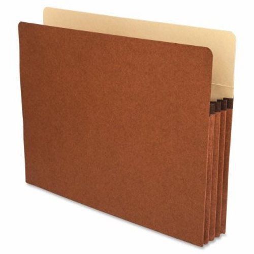 Business Source File Pocket, 3-1/2&#034; Exp., Letter, 25/BX, Redrope (BSN65791)