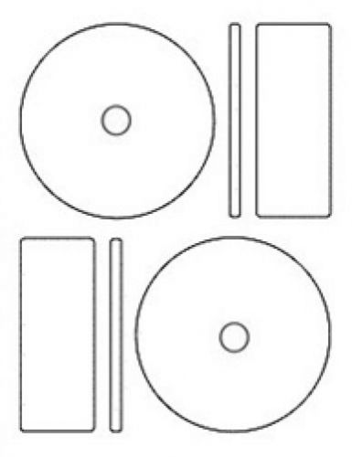 200 4.656&#034; cd / dvd labels memorex compatible full face for sale