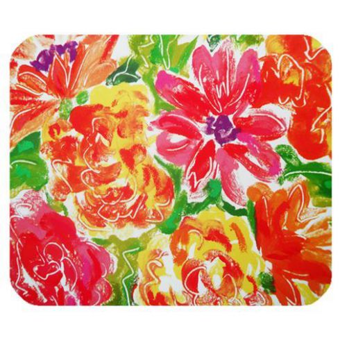 Floral Pattern Mouse Pad Mat in Medium Size 002