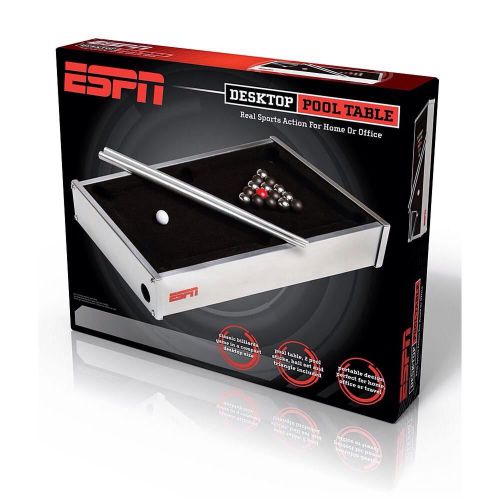 New ESPN Desktop Mini Pool Table Office Game Classic Billiards Travel Size