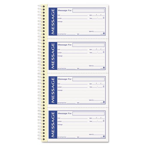 Adams write and stick phone message pad--carbonless