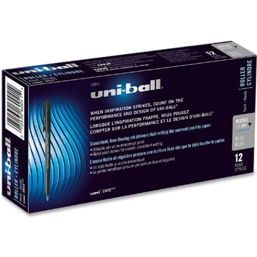 Sanford Onyx ROLLER UniBall 0.5mm Micro BLUE #60041